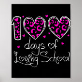 100 dagen van liefhebbende leerlinge-hartleraar poster (Voorkant)