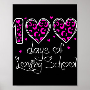100 dagen van liefhebbende leerlinge-hartleraar poster