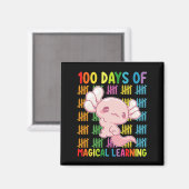 100 dagen van magisch leren Axolotl School Magneet (Voorkant / Achterkant)