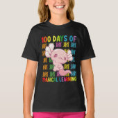 100 dagen van magisch leren Axolotl School T-shirt (Voorkant)