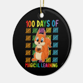 100 dagen van magisch leren eekhoorn school keramisch ornament (Links)