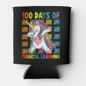 100 dagen van magisch leren eenhoornschool blikjeskoeler (Voorkant)