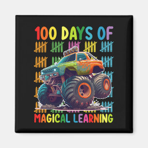 100 dagen van Magisch Leren Monster Truck School Magneet