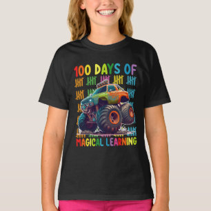 100 dagen van Magisch Leren Monster Truck School T-shirt