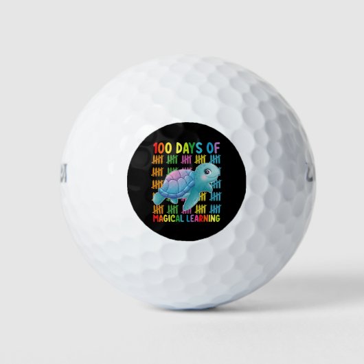 100 dagen van magisch leren schildpad school golfballen (Voorkant)