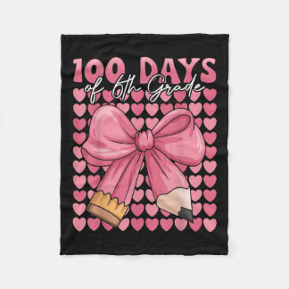 100 dagen van meisjes van de 6e klas Schattigee bo Fleece Deken
