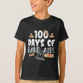 100 dagen van pleisters - school verpleegkundige 1 t-shirt (Voorkant)