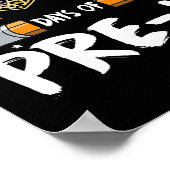 100 dagen van Pre K leraar student Leopard Happy 1 Poster (Hoek)