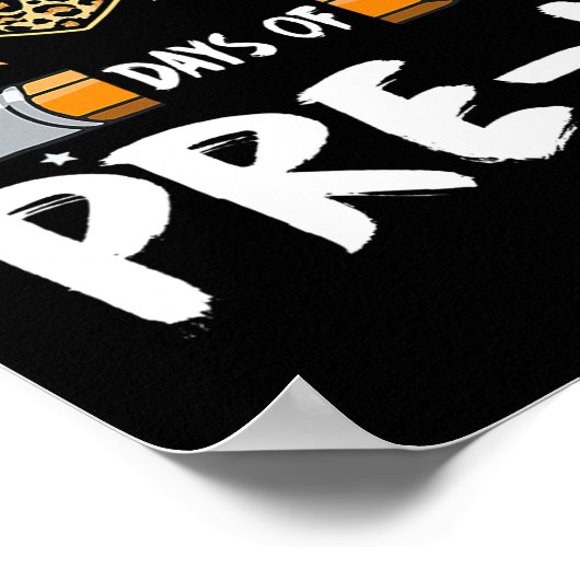 100 dagen van Pre K leraar student Leopard Happy 1 Poster (Hoek)