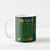 100 Dagen van School 100 Groene Dinosaurussen Lera Koffiemok (Links)