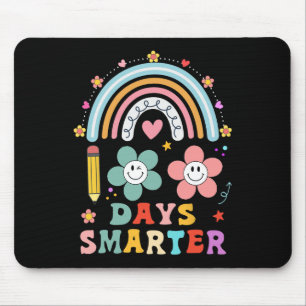 100 dagen van school 100e dag slimmer regenboogles muismat