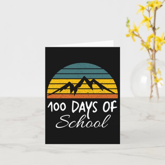 100 dagen van school 1 kaart (Gele Bloem)