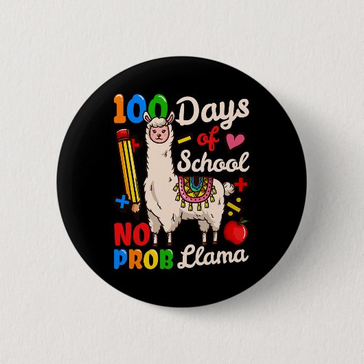 100 dagen van school 2 ronde button 5,7 cm (Voorkant)