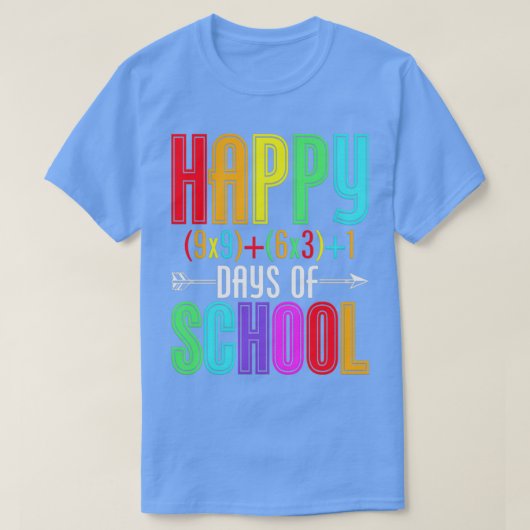 100 dagen van school 6 1 t-shirt (Design voorkant)