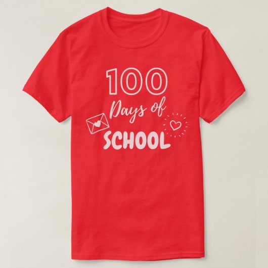100 dagen van school 8 1 t-shirt (Design voorkant)
