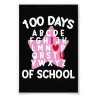 100 dagen van school alfabet 100e dag leraar