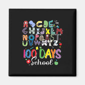 100 Dagen van School Alphabet Lore Abc's School Ko Magneet (Voorkant)