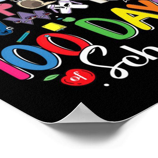 100 Dagen van School Alphabet Lore Abc's School Ko Poster (Hoek)