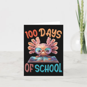 100 dagen van school Axolotl Zee 100ste dag van Kaart