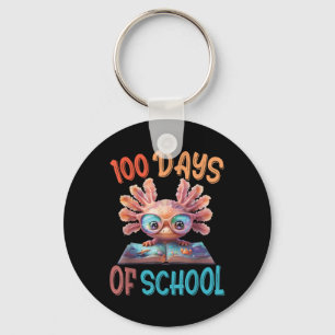 100 dagen van school Axolotl Zee 100ste dag van Sleutelhanger