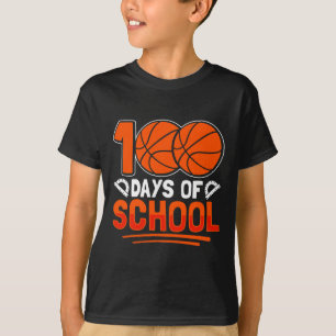 100 Dagen van School Basketbal voor Studenten Coac T-shirt
