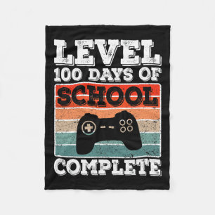 100 dagen van school complete gamer jongens video  fleece deken
