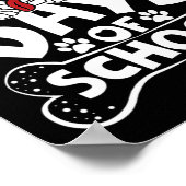 100 dagen van school Dalmatische Dog Boy Kind 100e Poster (Hoek)