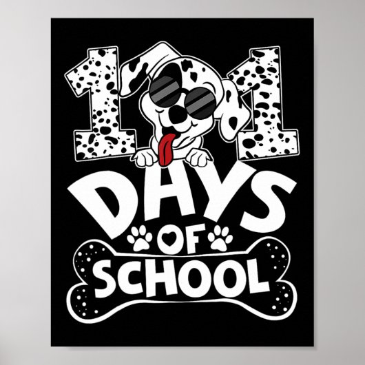 100 dagen van school Dalmatische Dog Boy Kind 100e Poster (Voorkant)