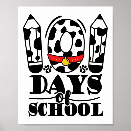 100 dagen van school Dalmatische Dog Boy Kind Poster (Voorkant)