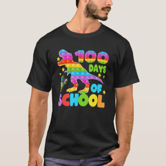 100 Dagen Van School Dinosaur Pop het Onderwijzers T-shirt