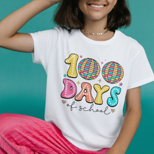 100 Dagen van School Disco Celebration - Kleurrijk T-shirt
