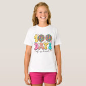 100 Dagen van School Disco Celebration - Kleurrijk T-shirt (Voorkant volledig)