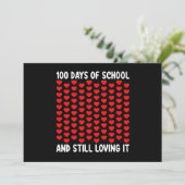 100 dagen van school en nog steeds liefdevolle het kaart (Staand voorkant)