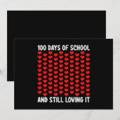100 dagen van school en nog steeds liefdevolle het kaart (Voorkant / Achterkant)