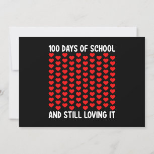 100 dagen van school en nog steeds liefdevolle het kaart