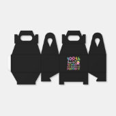 100 dagen van school en nog steeds poppin' meisje bedankdoosjes (Uitgevouwen)