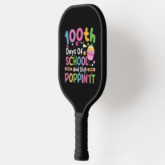 100 dagen van school en nog steeds poppin' meisje pickleball paddle (Links)