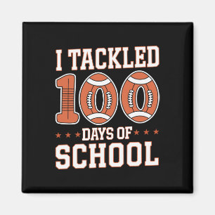 100 Dagen van School Football Boys Kinder Peuter 1 Magneet