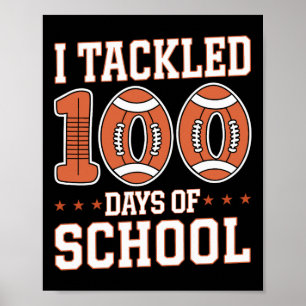 100 Dagen van School Football Boys Kinder Peuter 1 Poster
