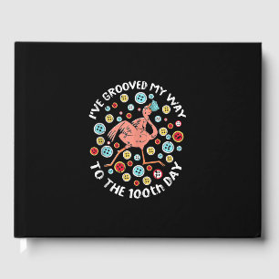 100 dagen van school groef flamingo gezichtsmasker gastenboek