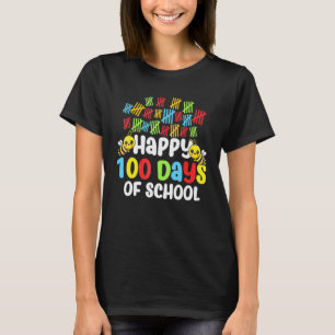 100 Dagen Van School Groep Schattige Bijen Grappig T-shirt