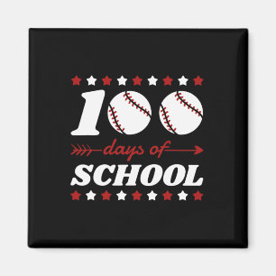 100 dagen van school honkbal liefhebbers magneet