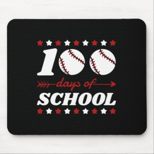 100 dagen van school honkbal liefhebbers muismat
