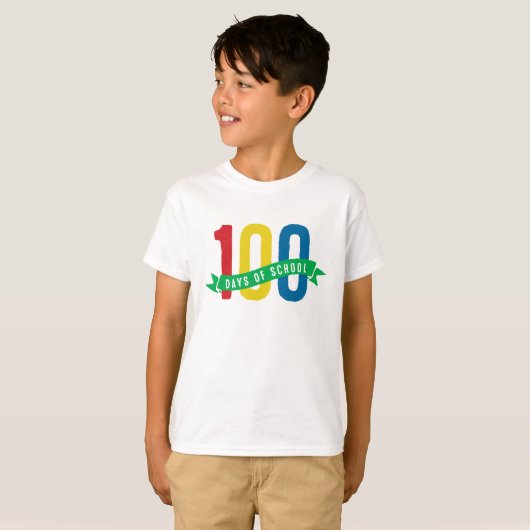 100 dagen van school kind shirt (Voorkant volledig)