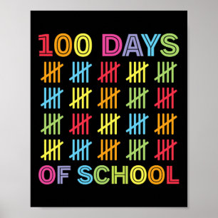 100 dagen van school Kinder 100ste dag van school  Poster