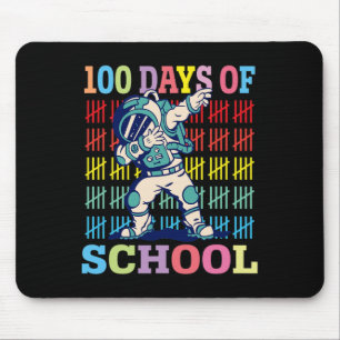 100 Dagen van School Kinder Dabbing Astronaut Love Muismat