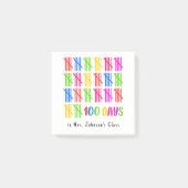 100 Dagen van School Kleurrijke Tally Mark Post-it® Notes (Voorkant)