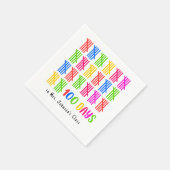 100 Dagen van School Kleurrijke Tally Mark Servet (Hoek)