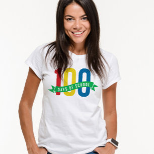 100 dagen van school leraar shirt