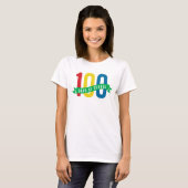 100 dagen van school leraar shirt (Voorkant volledig)